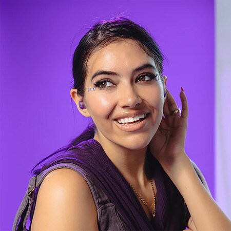 GO POP ANC Wireless Earbuds - Transparent Purple