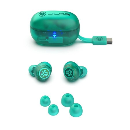 Go Pop ANC Wireless Earbuds - Transparent Teal