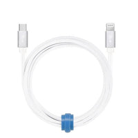 Braided Charge/Sync USB-C to Lightning Cable 6ft White