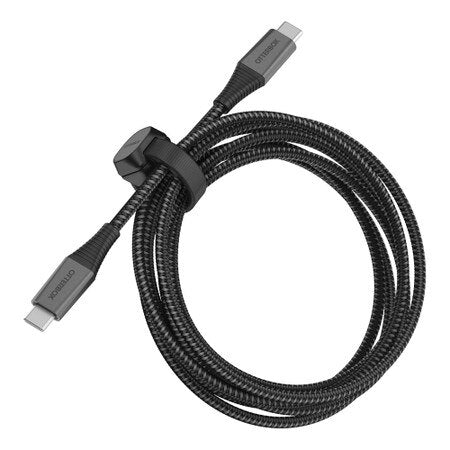 Premium Pro Charge/Sync USB-C to USB-C Power Delivery Cable 6ft Haunted Hour (Black)