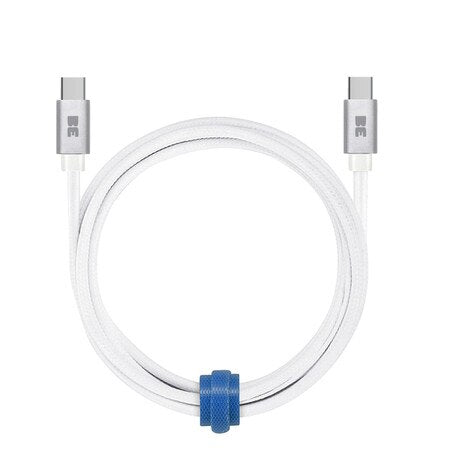 Braided Charge/Sync USB-C to USB-C Cable 4ft White 60W