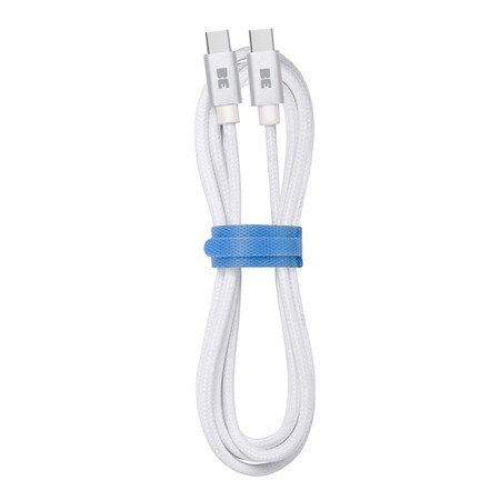 Braided Charge/Sync USB-C to USB-C Cable 4ft White 60W