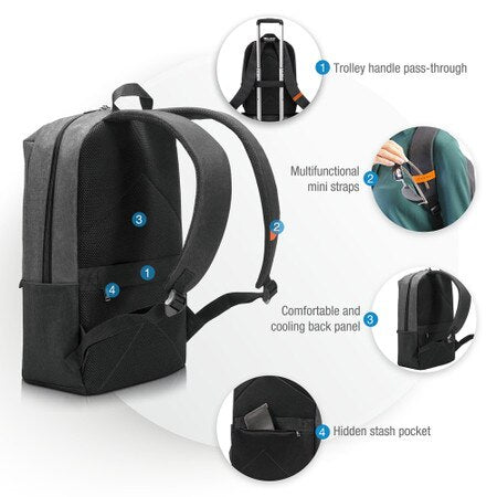Light Laptop Backpack Black up to 15.6 inch