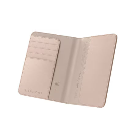 Vegan-Leather Passport Cover with Find My Desert Rose