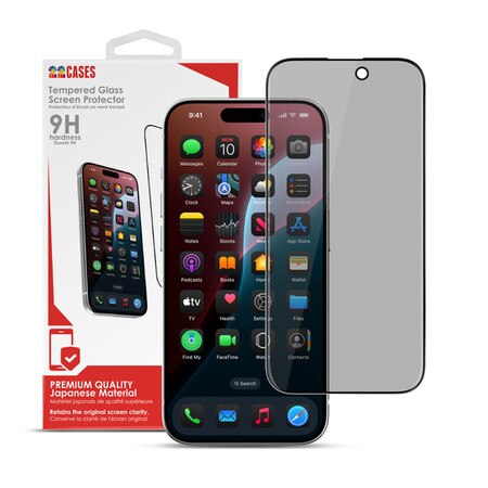 Privacy Tempered Glass Screen Protector for iPhone 17 Pro