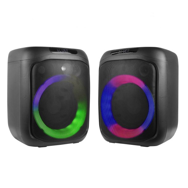Foniq Atom Karaoke-Style Party Speaker with LED Light Show