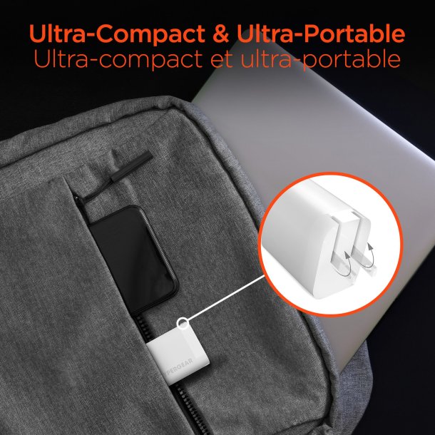 Hypergear 20W USB-C PD Wall Charger Hub w/LED - White