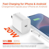 Hypergear 20W USB-C PD Wall Charger Hub w/LED - White