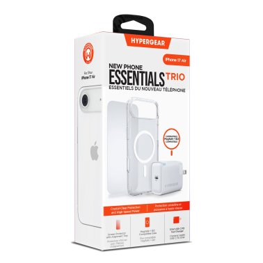 iPhone Air Hyper Gear Bundle - 30W Hub, Glass, Case w/ Mag safe